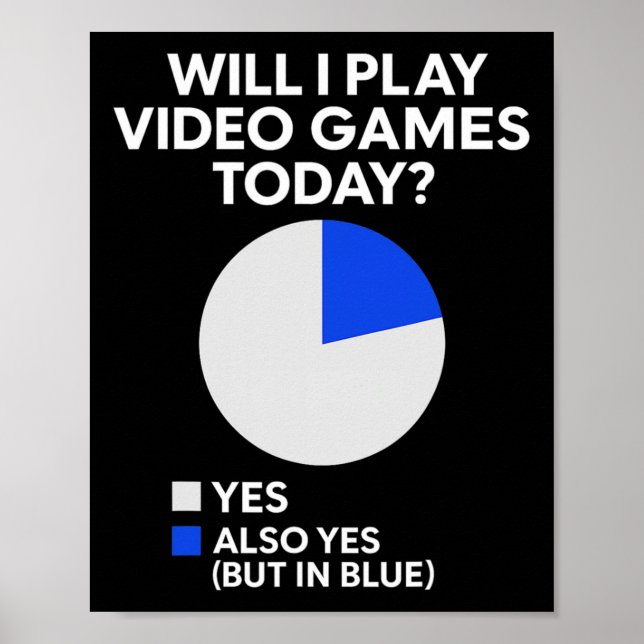 Will I Play Video Games Today - Pc Gaming Lover Co Poster (Framsidan)