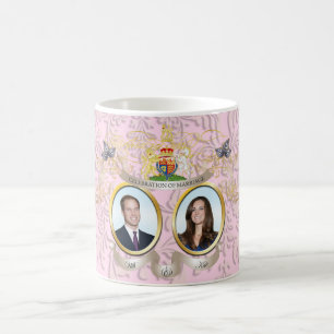 will & kate bröllop /DIY färger Kaffemugg