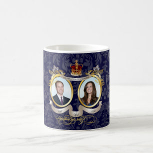 Will+Kate bröllop, gör-det-själv färg!! Kaffemugg