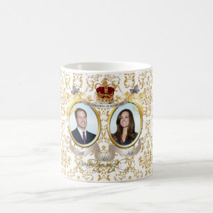 Will+Kate bröllop, min bakgrund färg! Kaffemugg