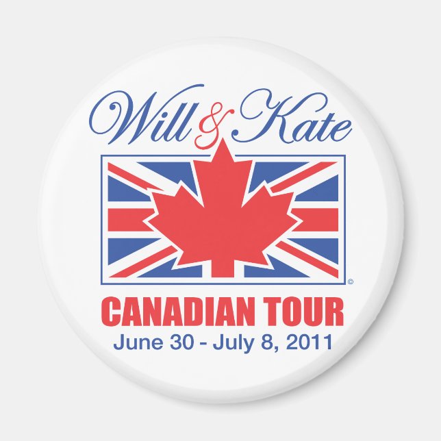 WILL & KATE CANADIAN TOUR MAGNET (Framsidan)