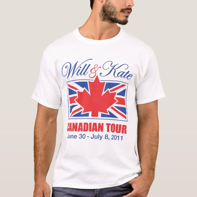 WILL & KATE CANADIAN TOUR T-SHIRT (Framsida)