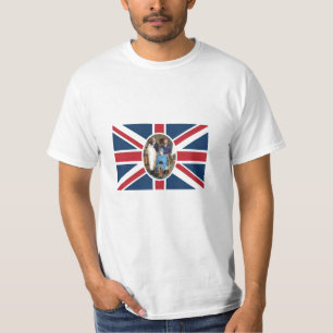 Will, Kate, Prince George - British Flagga T-shirt