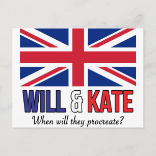 Will & Kate Vykort