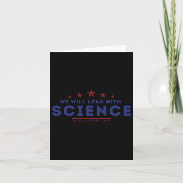 Will Lead with Science Joe Biden Kamala Harris 200 Kort (Framsida)