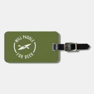 Will Paddle for Beer Bagagebricka