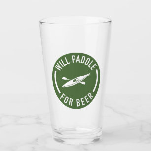 Will Paddle for Beer Glaskopp