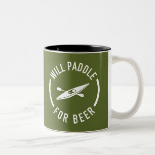 Will Paddle for Beer Två-Tonad Mugg