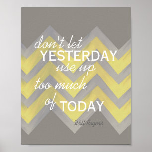 Will Rogers citat chevron poster inspiration