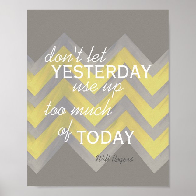 Will Rogers citat chevron poster inspiration (Framsidan)