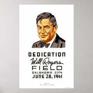 Will Rogers Fält 1941 WPA Poster