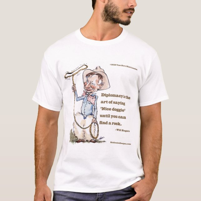 Will Rogers & Quote T Shirt (Framsida)