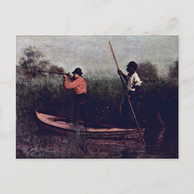 Will Schuster och Blackman ska skjuta. Vykort (Framsida)