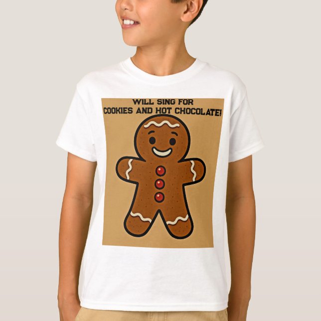 Will SING for Cookies & Cocoa T Shirt (Framsida)