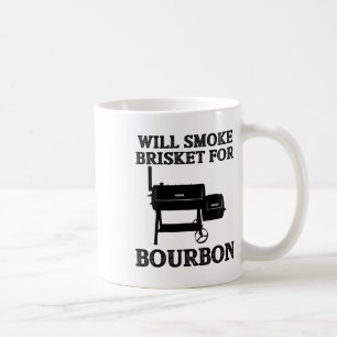 Will Smoke Brisket Bourbon Älskare Grill Cooking G Kaffemugg
