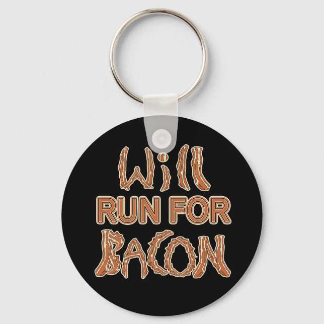 WILL SPRINGA FOR BACON Runts Tees & Gear Nyckelring (Framsida)