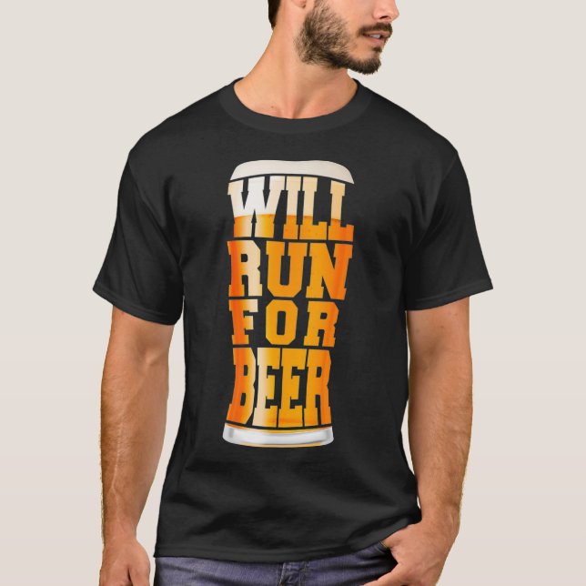 Will Springa for Beer Funny Craft Beer Springer T Shirt (Framsida)