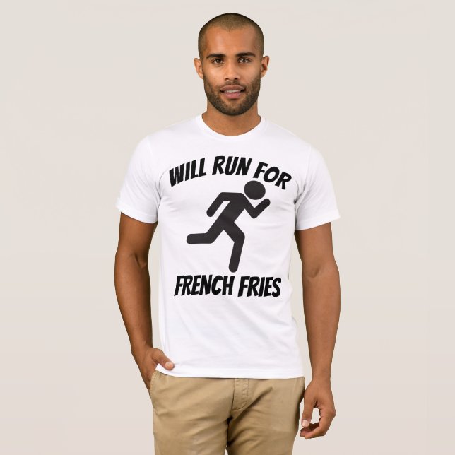 WILL SPRINGA FOR FRANSK FRIES, LUNT-shirts Tröja (Hel framsida)