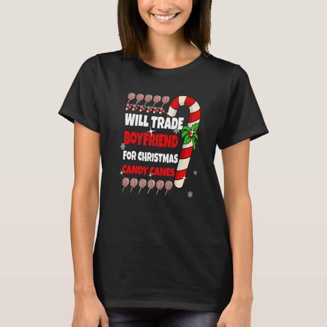 Will Trade Boykompis for God Polkagrisar Wom T Shirt (Framsida)