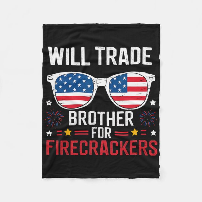 Will Trade Brother for Firecrackers fjortonde J:et Fleecefilt (Framsidan)