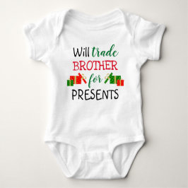Will Trade Brother för Presenter jul Newborn T Shirt