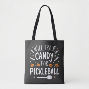 Will Trade Candy för Pickleball Spooky Halloween Tygkasse