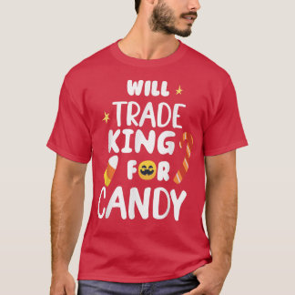 Will Trade Kung för Candy Funny Matching Halloween T Shirt