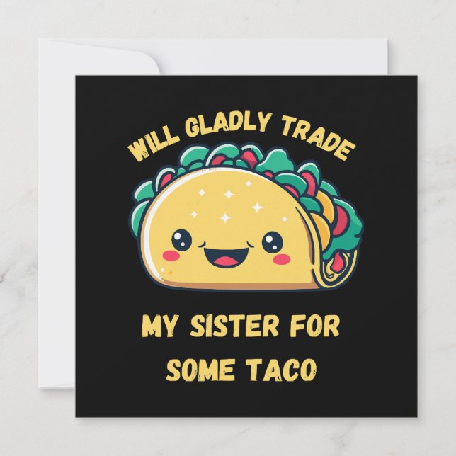 Will Trade My Sister for Tacos (Framsida)