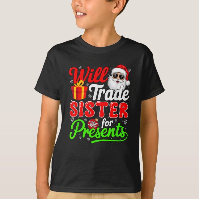 Will Trade Sister för julboxen T Shirt (Framsida)