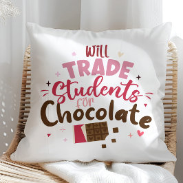 Will Trade Studenter för Chocolate Funny Teacher Kudde