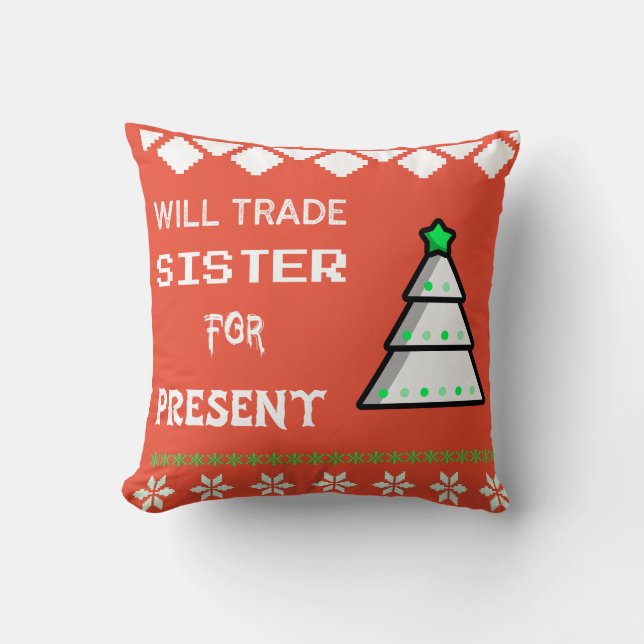 Will Trade syster till present Kudde (Framsida)