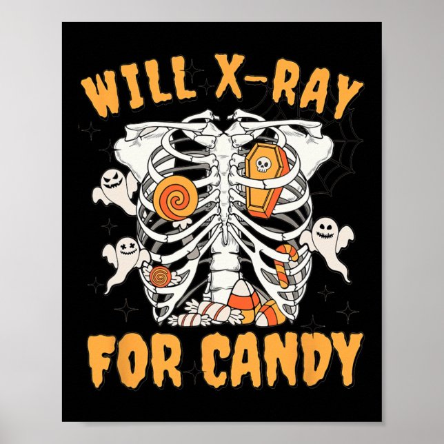Will Xray for Candy Halloween Radiology Technician Poster (Framsidan)