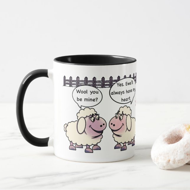 Will You Be Mine Alla Hjärtans Mugg (Med munk)