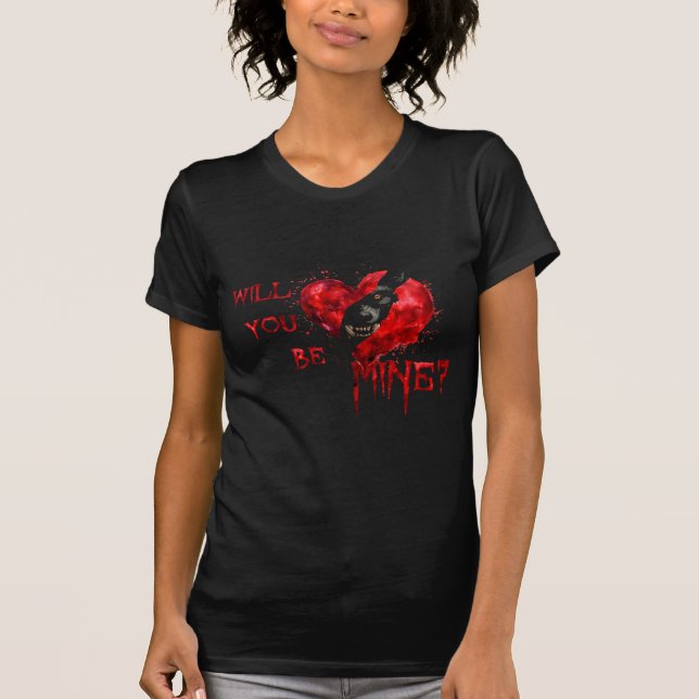 WIll You Be Mine Valentine Shirt T (Framsida)