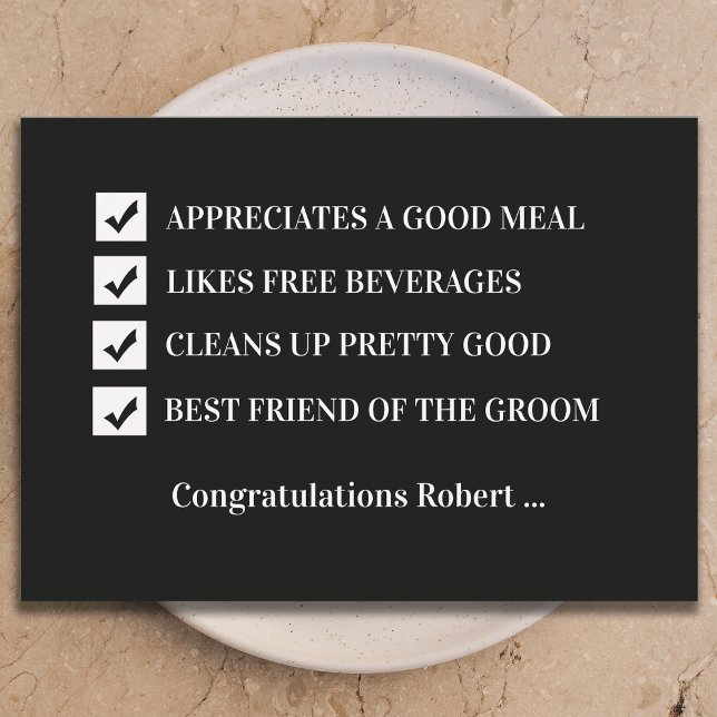 Will You Be My Best Man Funny Digital Card Inbjudningar (Skapare uppladdad)