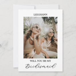Will You Be My Bridesmaid Bridesmaid Proposal Card Inbjudningar