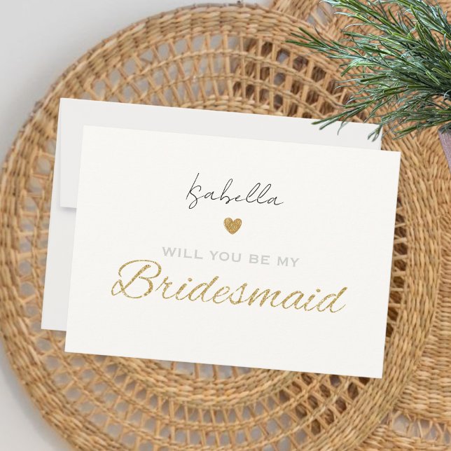 Will you be my bridesmaid card - Bridesmaid gift Julkort (Skapare uppladdad)