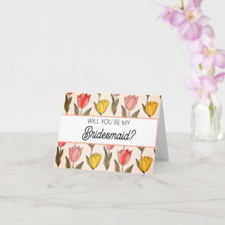 Will you be my Bridesmaid proposal card Kort