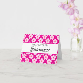 Will you be my Bridesmaid proposal card Kort