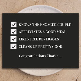 Will You Be My Groomsman Funny Digital Card Inbjudningar