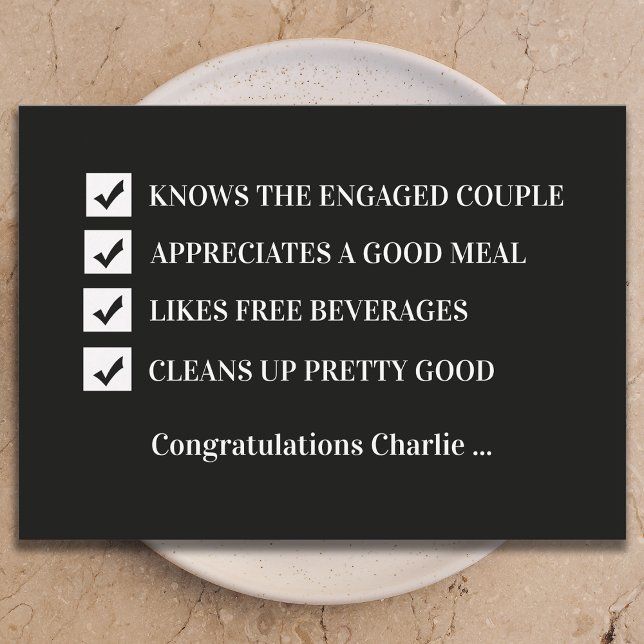 Will You Be My Groomsman Funny Digital Card Inbjudningar (Skapare uppladdad)