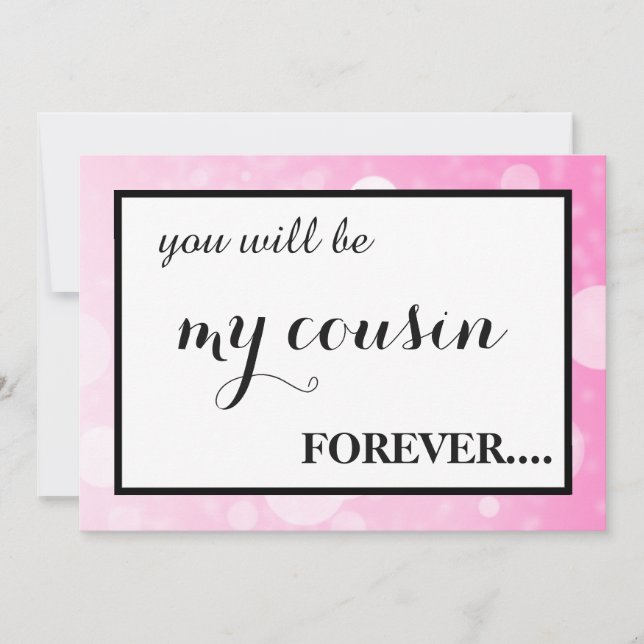 Will you be my junior bridesmaid? invitation inbjudningar (Framsida)