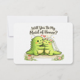 Will you be my maid of honor bridal party proposal inbjudningar