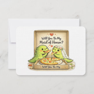 Will you be my maid of honor bridal party proposal inbjudningar