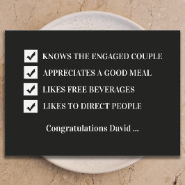 Will You Be My Usher Funny Digital Invitation Card Inbjudningar