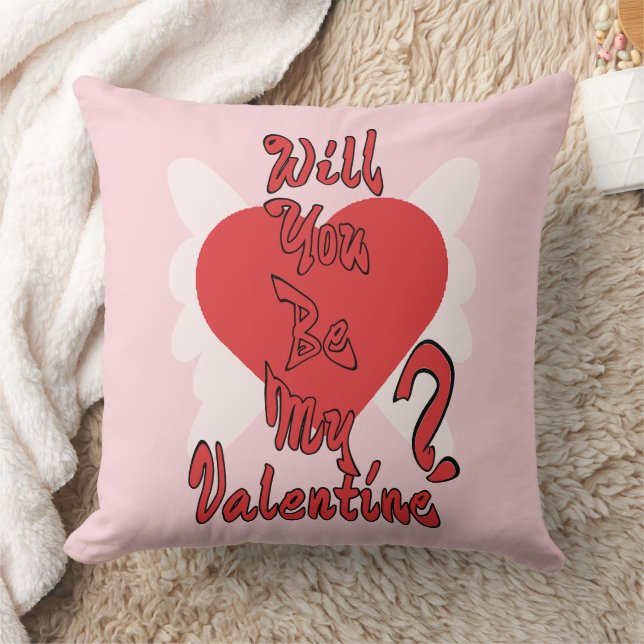 Will You Be My Valentine? Kudde (Filt)