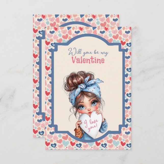 Will You Be My Valentine Teen  (Fram/baksida)