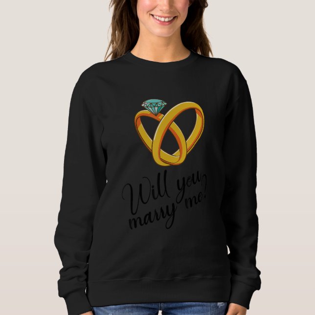 Will You Marry Me T Shirt (Framsida)