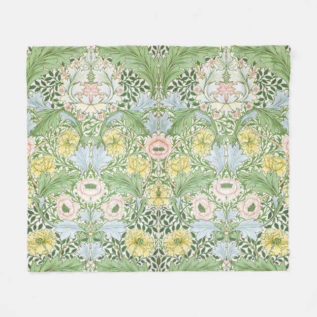 Willam Morris Myrtle Garden Blommigt Classic Fleecefilt (Framsidan (Horisontell))