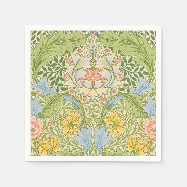 Willam Morris Myrtle Garden Floral Classic Pappersservett (Framsidan)
